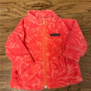 Columbia Kids Pink Patterned Fleece Jacket